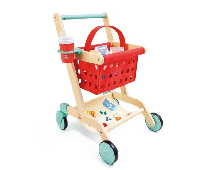 Kid's Wooden Shopping Cart | Hape - LOCAL PICK UP ONLY