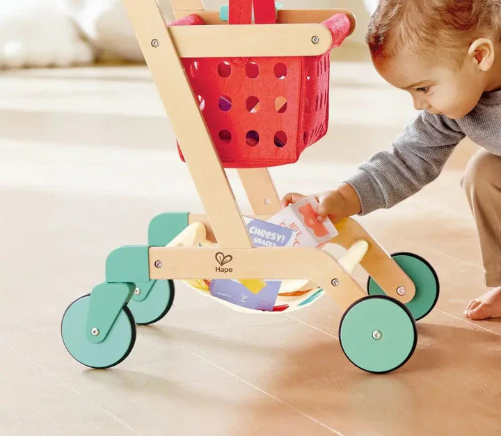 Kid's Wooden Shopping Cart | Hape - LOCAL PICK UP ONLY