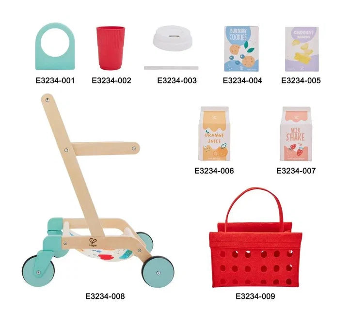Kid's Wooden Shopping Cart | Hape - LOCAL PICK UP ONLY
