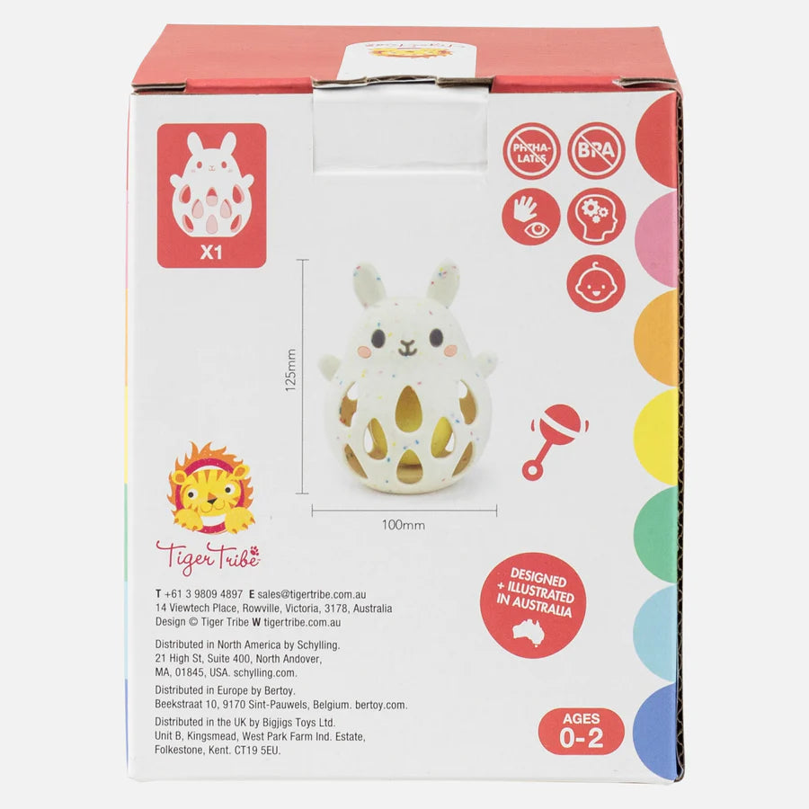 Silicone Rattle - Bunny | Tiger Tribe