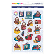 Slothflix and Chill Glossy Sticker Sheet | MoonBow