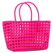 Small Pink Woven Tote | iScream