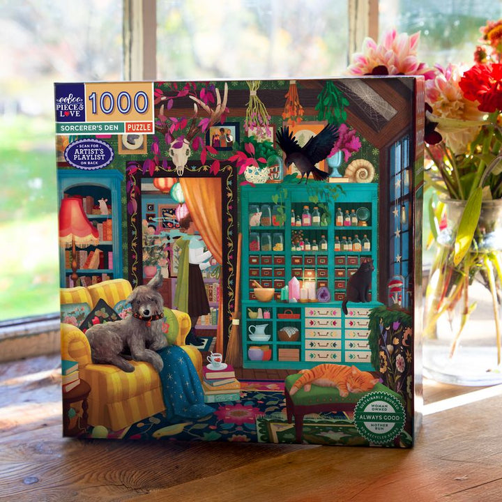 Sorcerer's Den 1000 Piece Puzzle | eeBoo