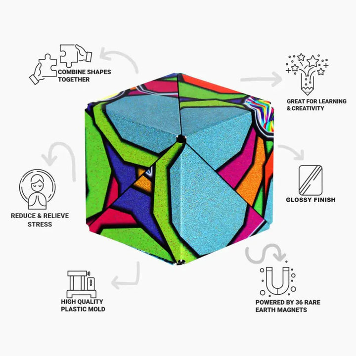 Shashibo Art Worx Series Stand Glass | Fun in Motion Toys