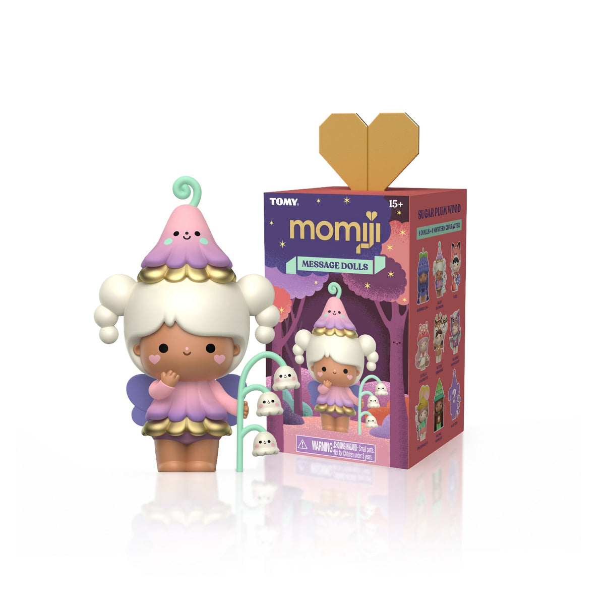 Momiji Sugar Plum Wood Message Doll Blind Box