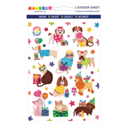 Surprise Pawty Glossy Sticker Sheet | MoonBow