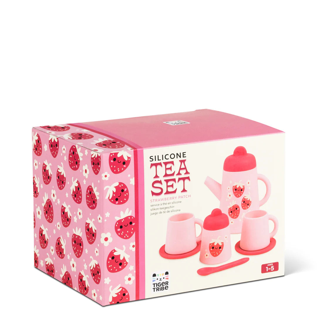 Silicone Tea Set - Strawberry Patch | Tiger Tribe