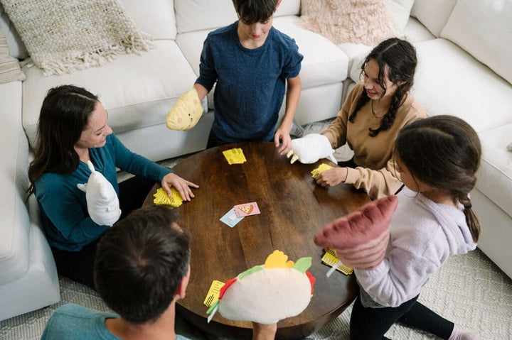 Taco Cat Goat Cheese Pizza Plush Mitten Set | Dolphin Hat Games