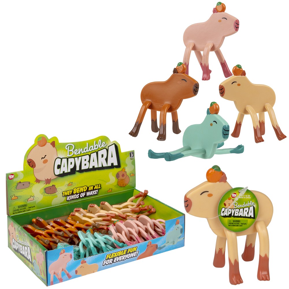 3.75" Bendable Capybara | The Toy Network