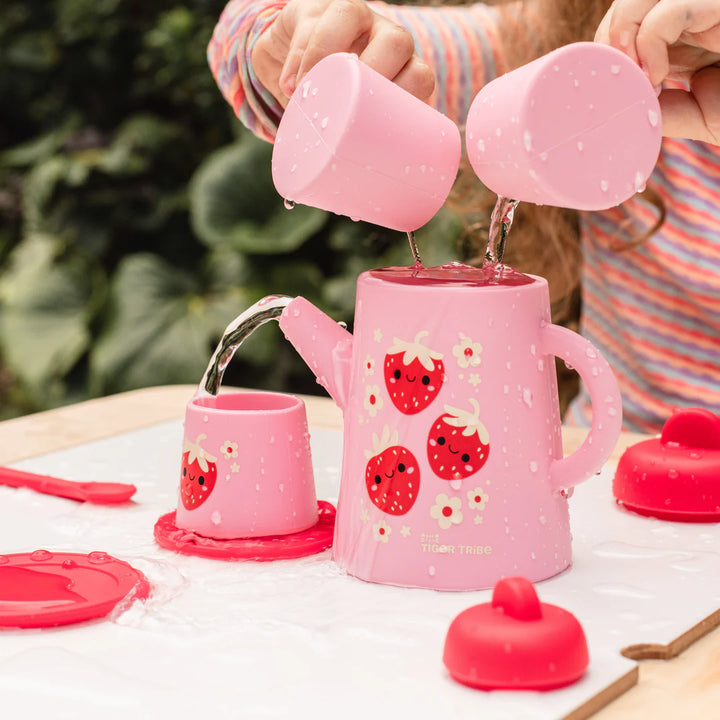 Silicone Tea Set - Strawberry Patch | Tiger Tribe