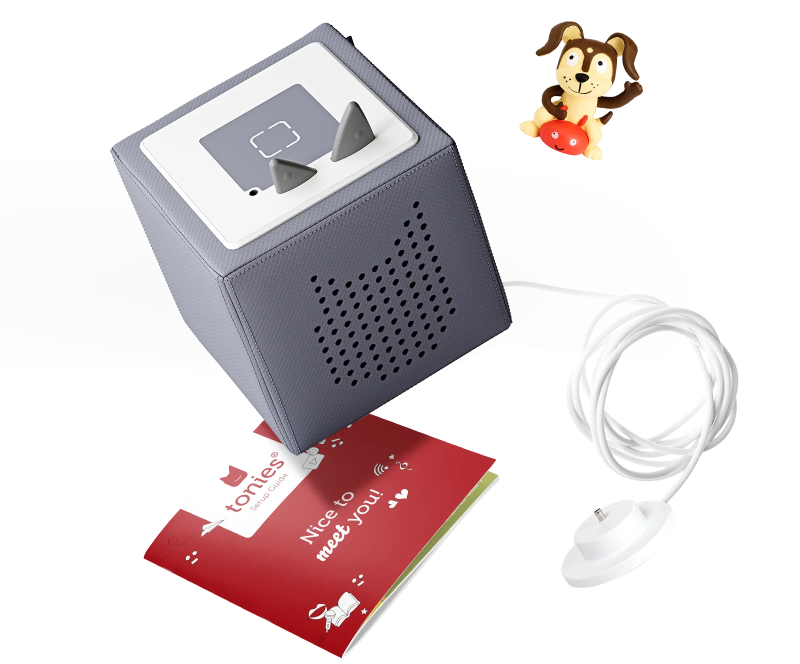 Toniebox Starter Set with Playtime Puppy - Gray – The Curious Bear Toniebox Starter Set with Playtime Puppy - Gray – The Curious Bear