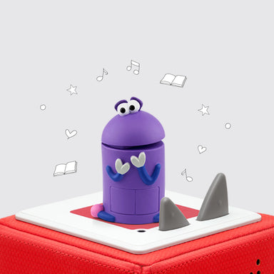 Storybots Bo Tonie on top of Toniebox