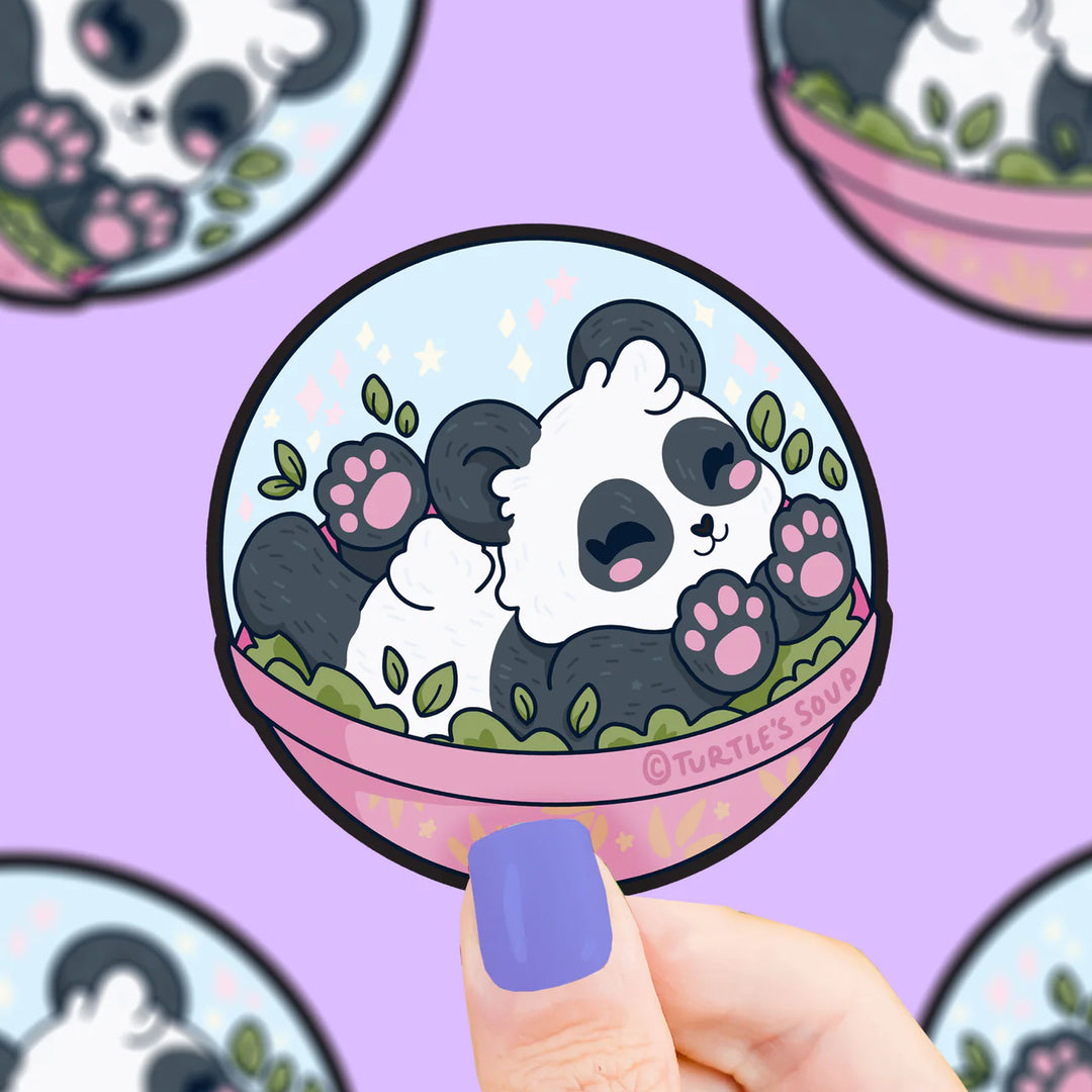 Panda Capsule Prize Toy Vinyl Sticker