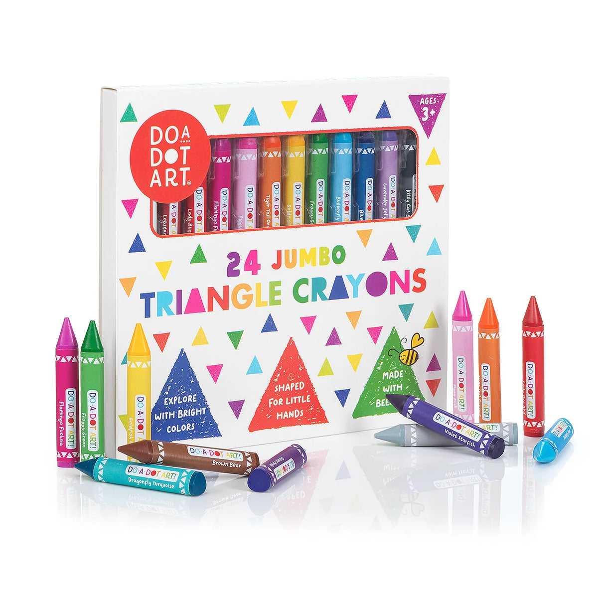 Jumbo Triangle Crayons  – 24 Colors | Do A Dot