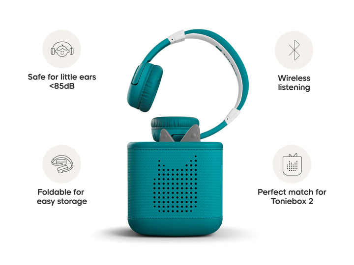 Bluetooth Headphones: Tropical Teal | Tonies