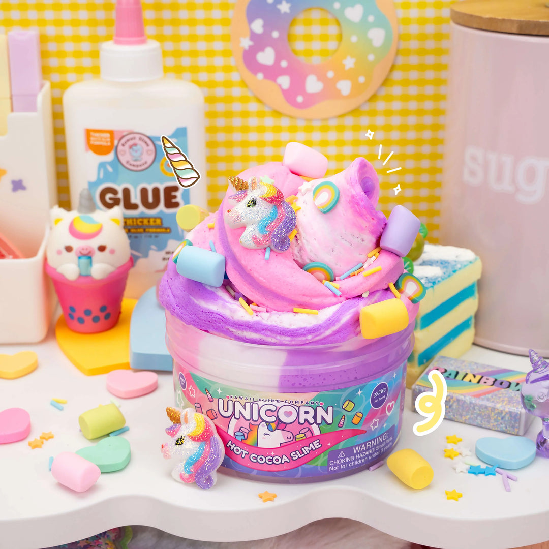 Unicorn Hot Cocoa Butter Slime | Kawaii Slime Company