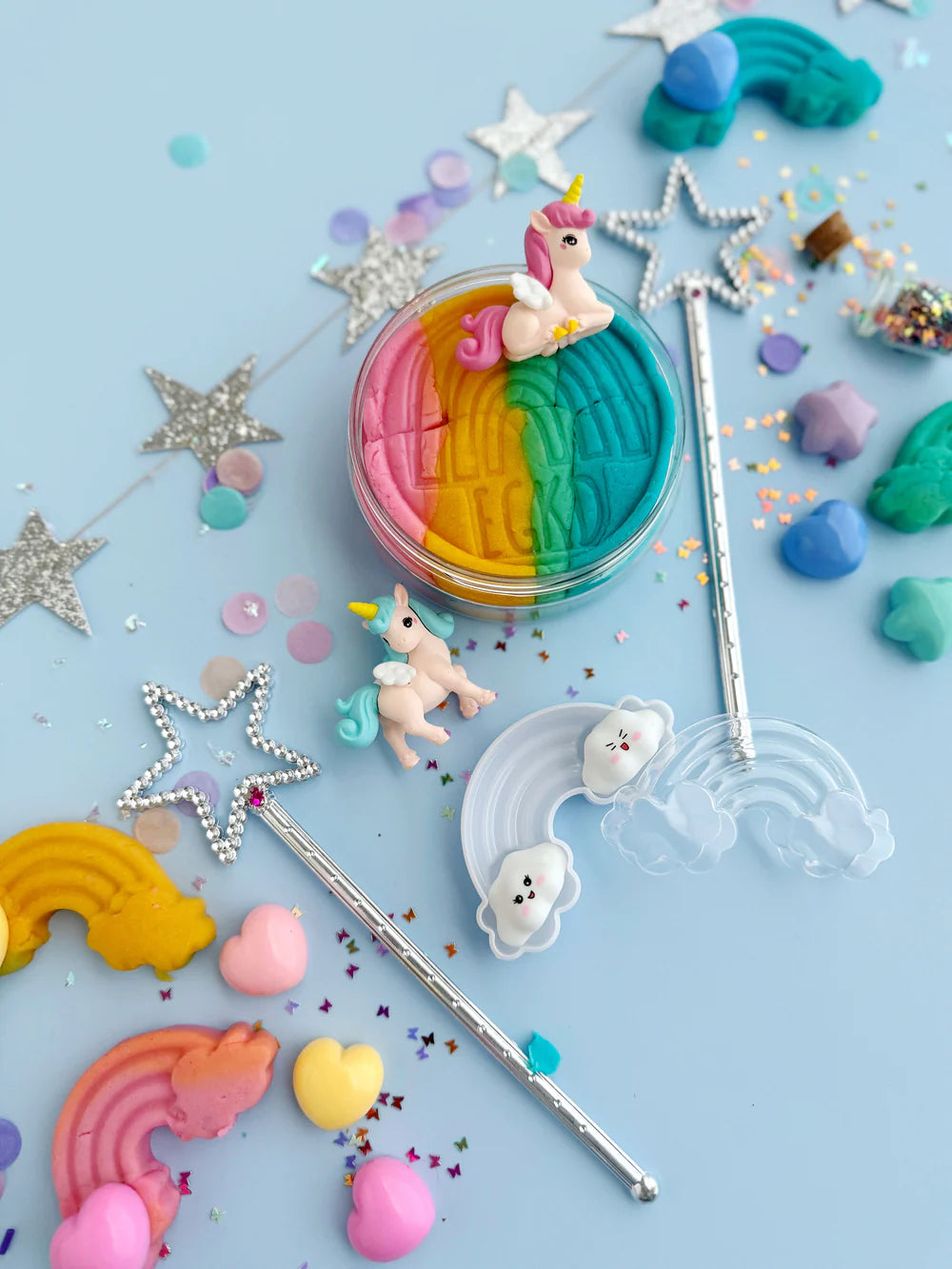 Unicorn Play Kit - Rainbow Sherbet  | Earth Grown KidDough
