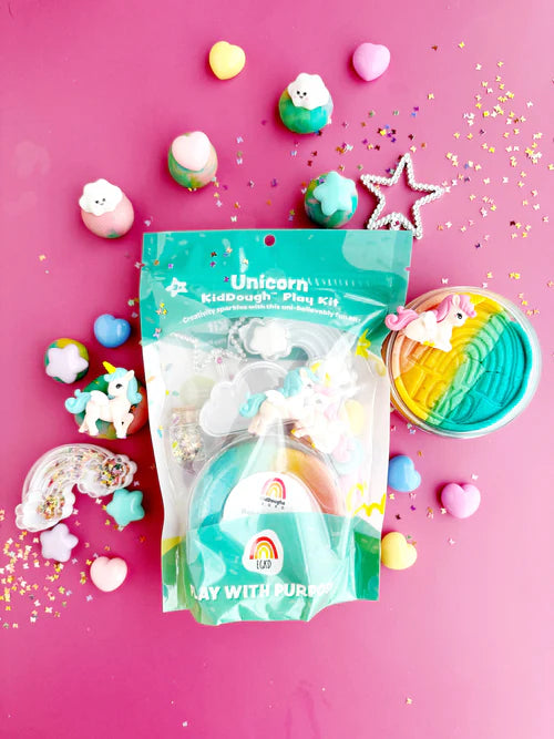 Unicorn Play Kit - Rainbow Sherbet  | Earth Grown KidDough