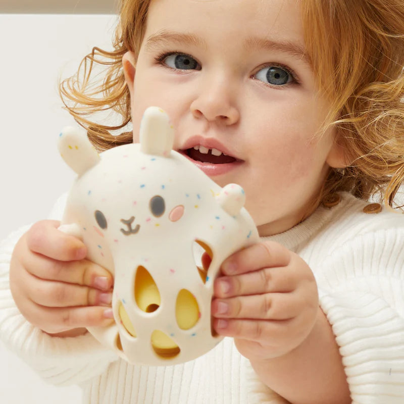 Silicone Rattle - Bunny | Tiger Tribe