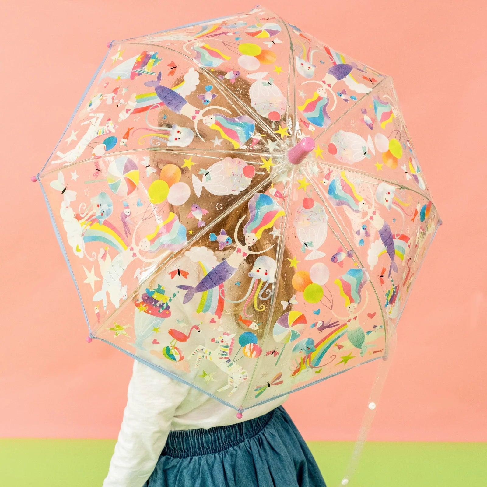 Fantasy Transparent Color Changing Umbrella | Floss and Rock- LOCAL PICK UP ONLY