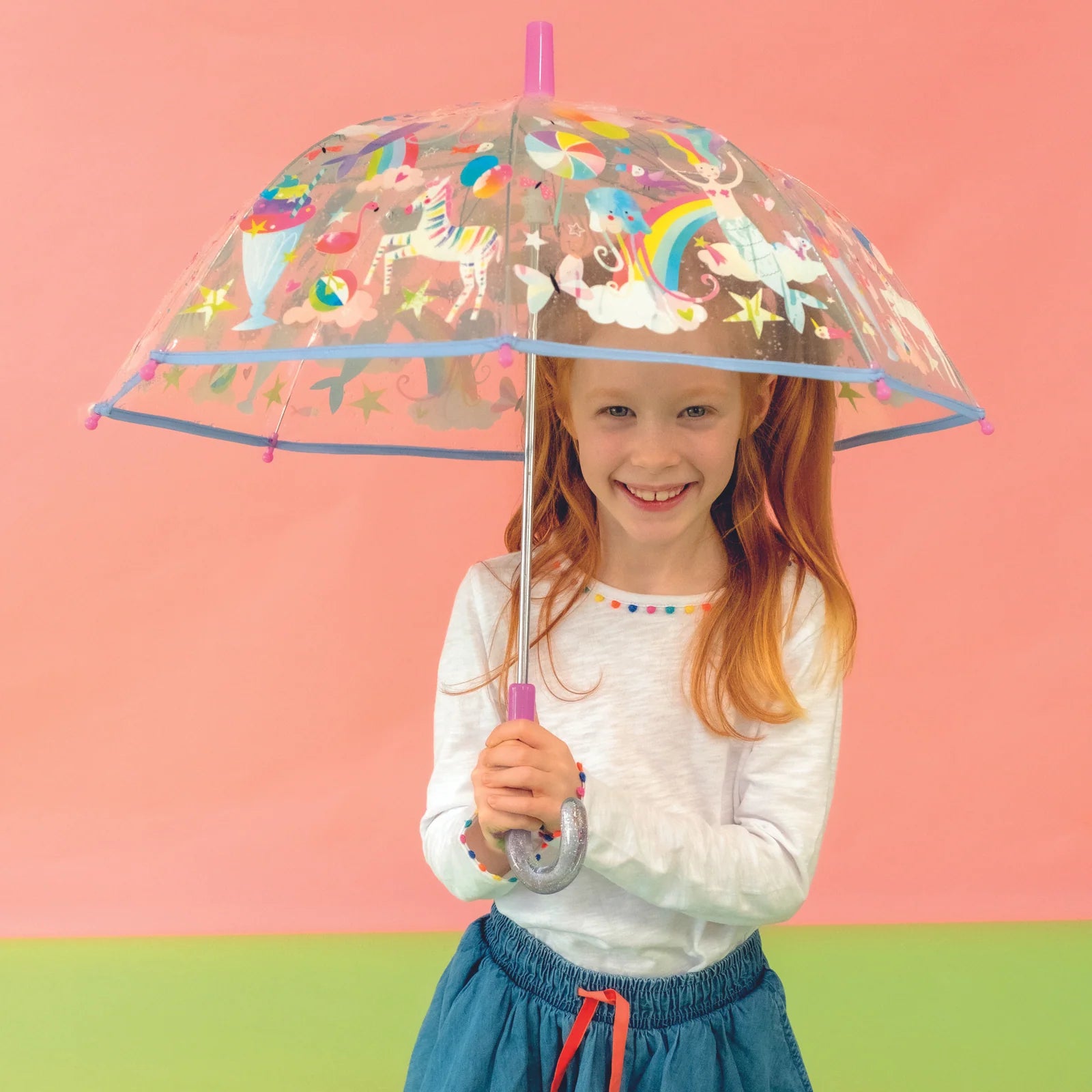 Fantasy Transparent Color Changing Umbrella | Floss and Rock- LOCAL PICK UP ONLY