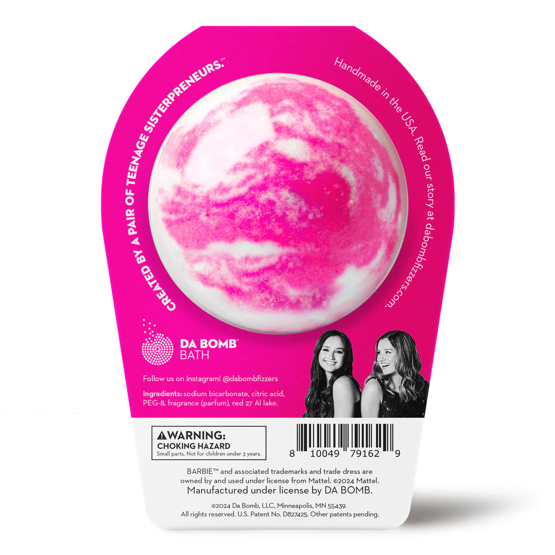 Barbie™ Bomb Pink Swirl Bath Bomb | Da Bomb Fizzers