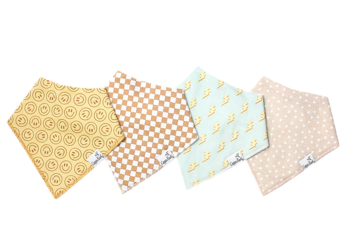 Vance Bandana Bib Set | Copper Pearl