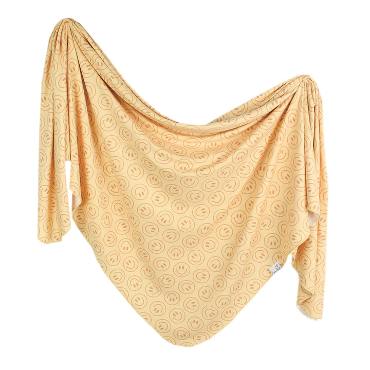 Vance Knit Blanket Single | Copper Pearl