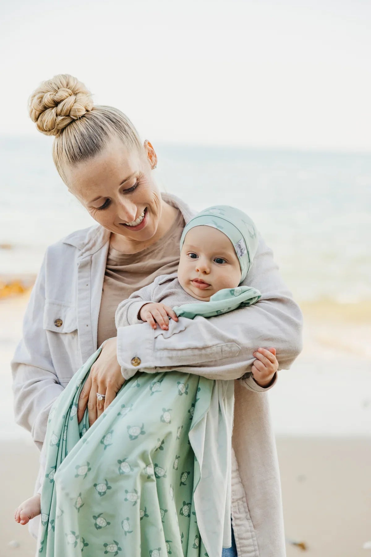 Wade Knit Blanket Single | Copper Pearl