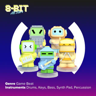 8 Bit Allstars: 5 Figurines Game Music Band | Loops Labs