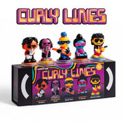 Curly Lines: 5 Figurines NeoFunk Band | Loops Labs