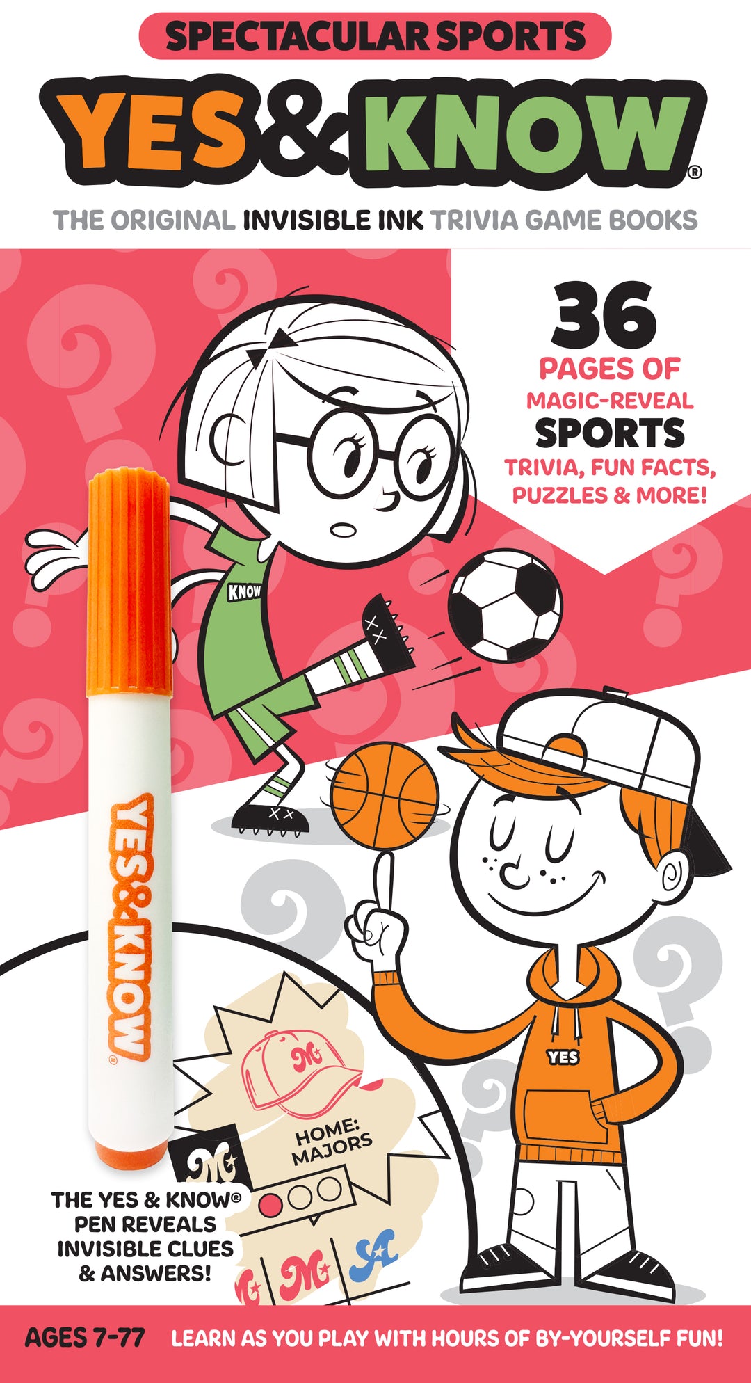 The Original Yes & Know® Invisible Ink Trivia Game Books: Spectacular Sports | Tree Town Toys