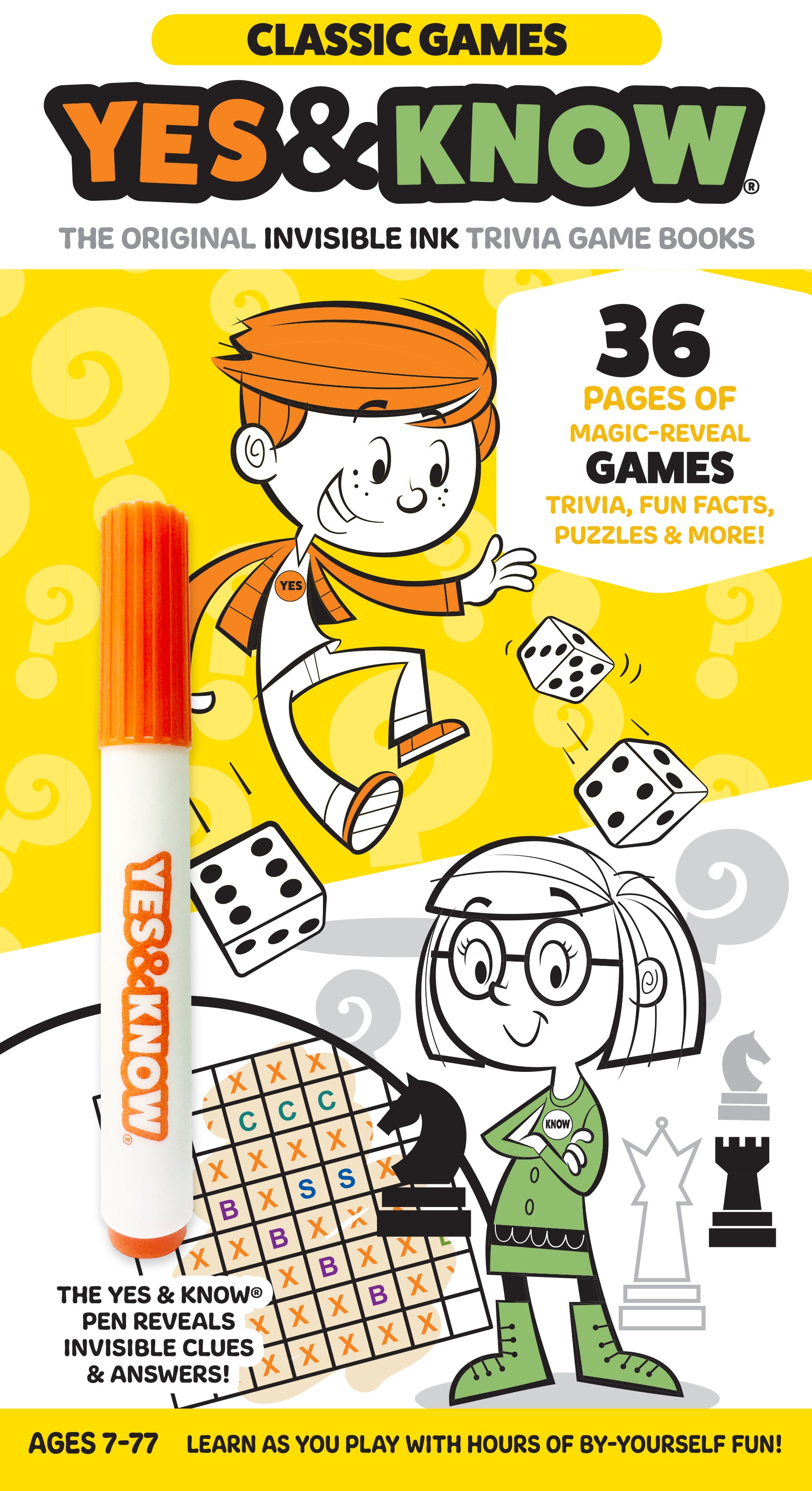 The Original Yes & Know® Invisible Ink Trivia Game Books: Classic Games | Tree Town Toys