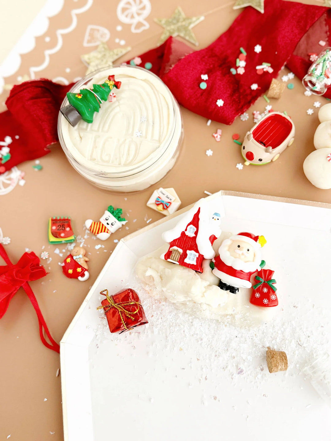 Santa Cottage Play Kit | EarthGrown KidDough