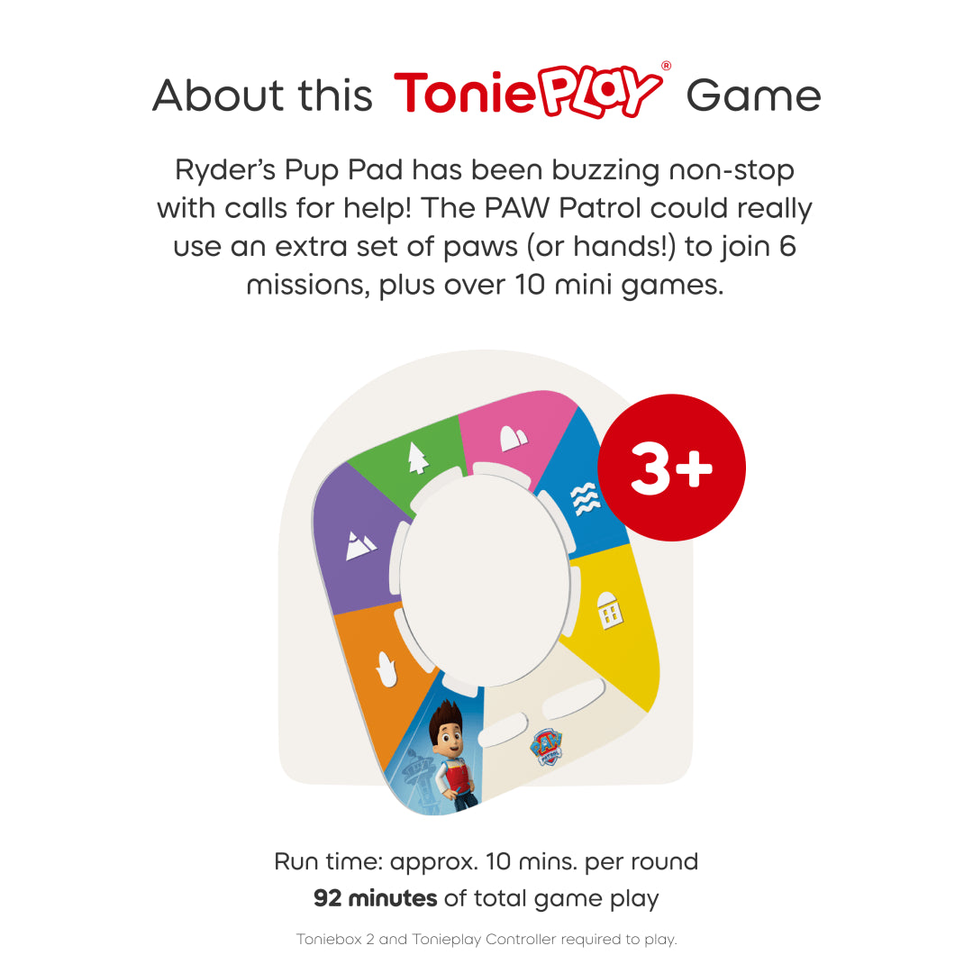 PAW Patrol: Adventure Bay Rescue Heroes Tonieplay Controller + Game Set | Tonies