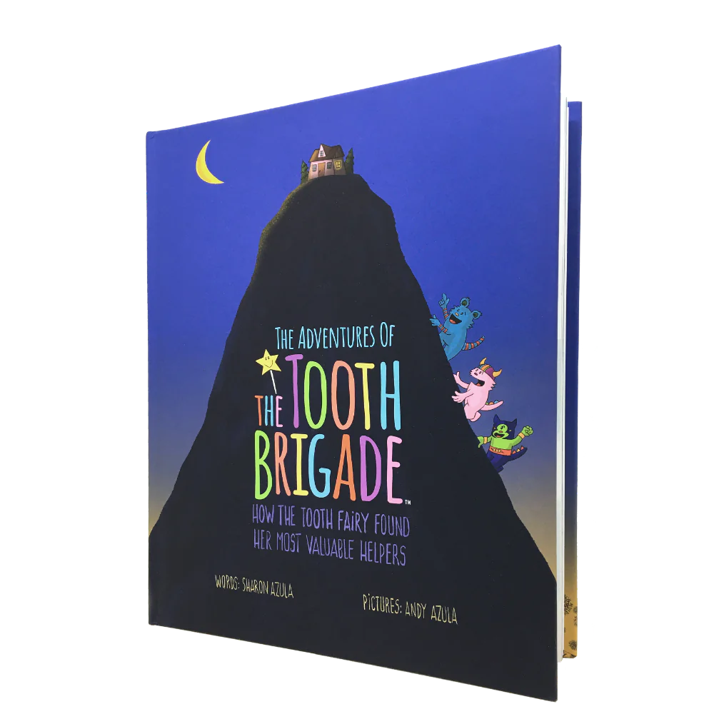 Blue 8" Tooth Pillow & Book Gift Set| The Tooth Brigade