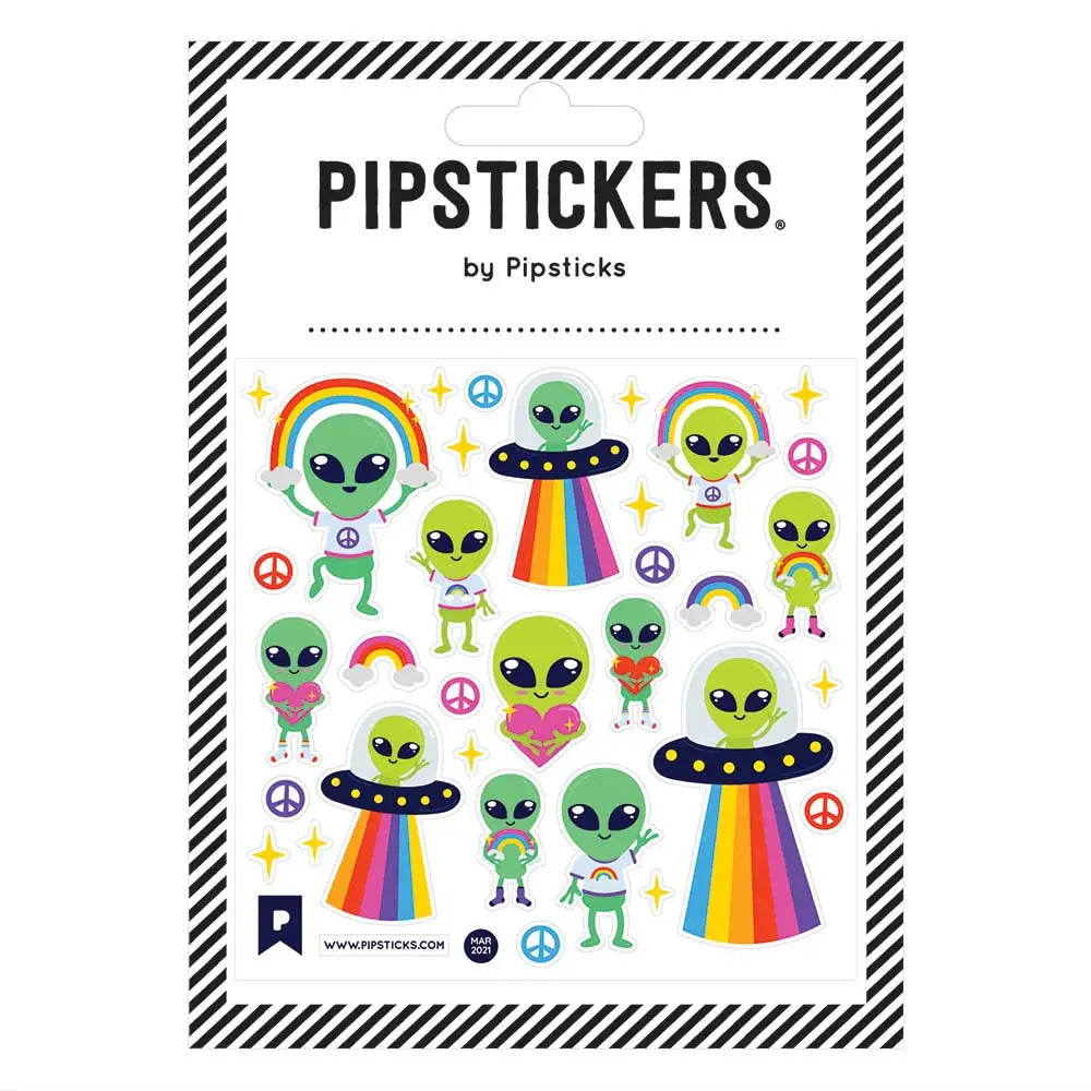 Little Green Men Stickers | Pipsticks