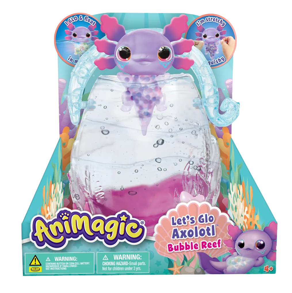 Animagic: Let’s Glo Axolotl Bubble Reef | Goliath Games