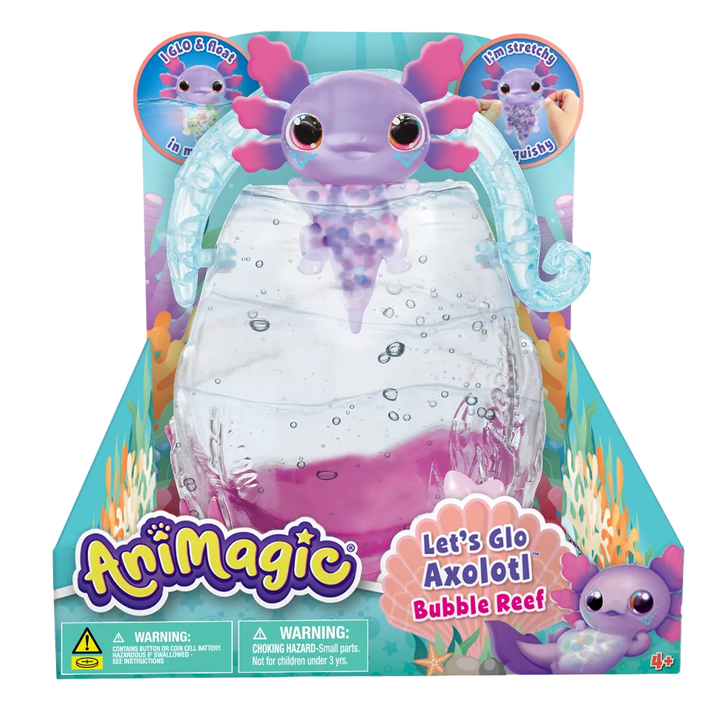 Animagic: Let’s Glo Axolotl Bubble Reef | Goliath Games
