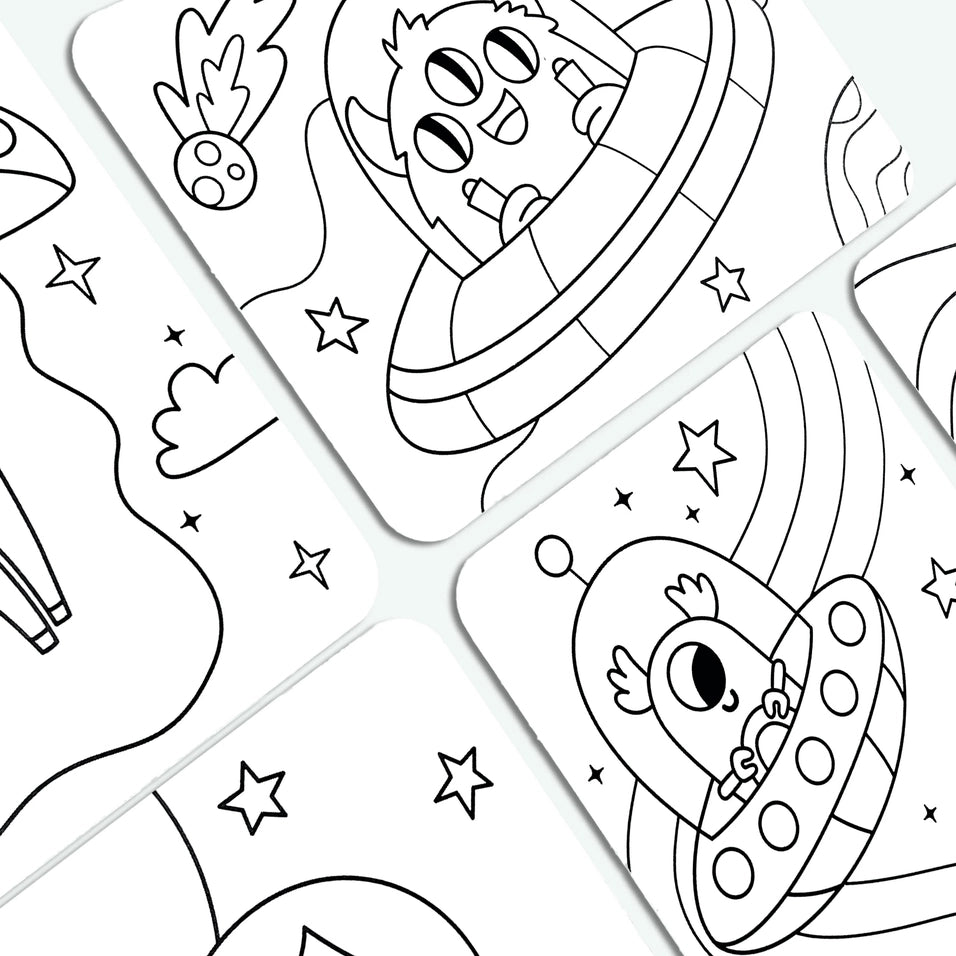 Undercover Art Hidden Pattern Color Activity - Monster Alien | OOLY