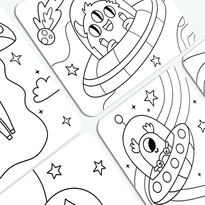 Undercover Art Hidden Pattern Color Activity - Monster Alien | OOLY