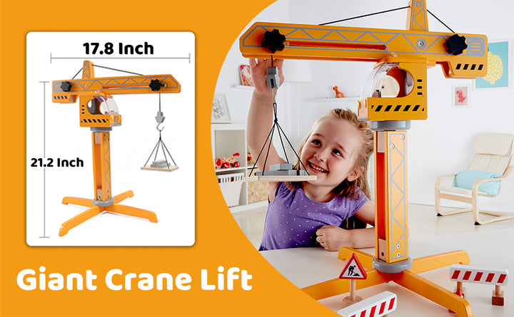 Playscapes Crane Lift Playset | Hape - LOCAL PICK UP ONLY