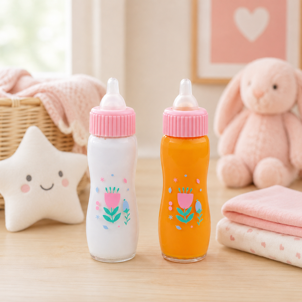 For Keeps! Magic Milk and Juice Baby Bottles | JC Toys