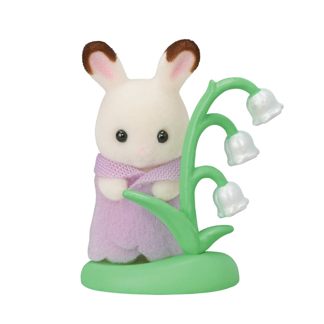 rabbit with flowers figure