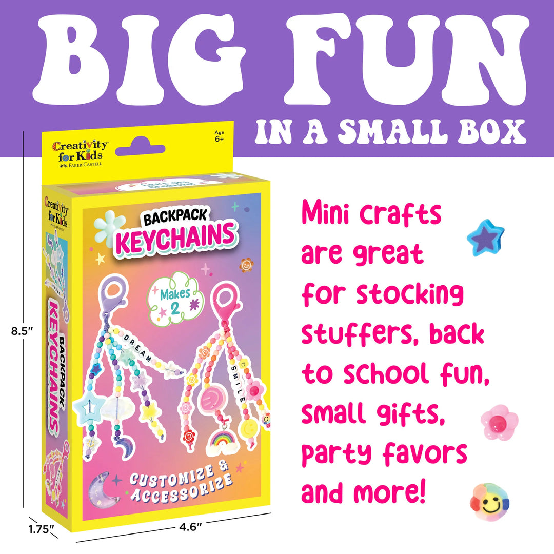Backpack Keychains Mini Kit | Creativity for Kids
