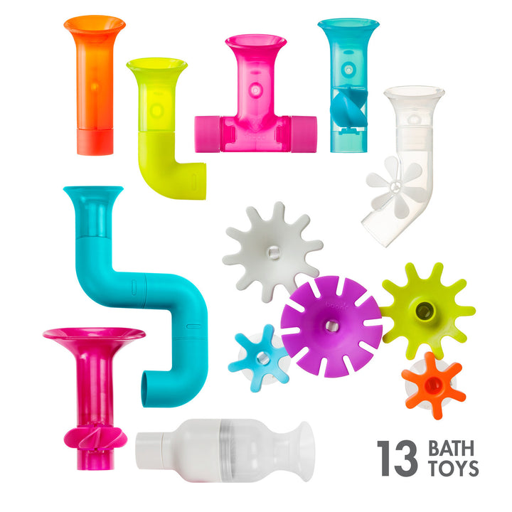 Pipes & Cogs & Tubes: Bath Toy Bundle - 13 pcs | TOMY - LOCAL PICK UP ONLY