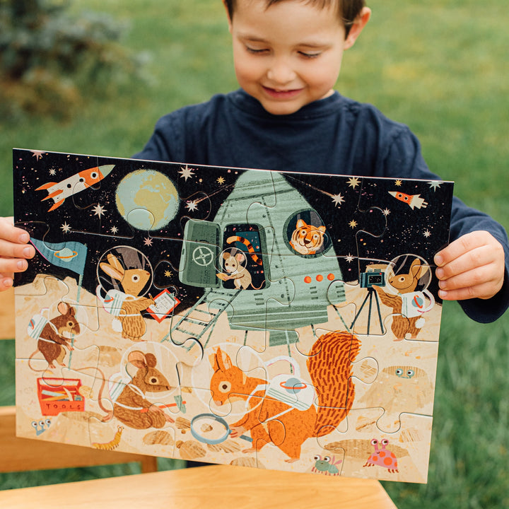 Space Exploration 20 Piece Puzzle | eeBoo
