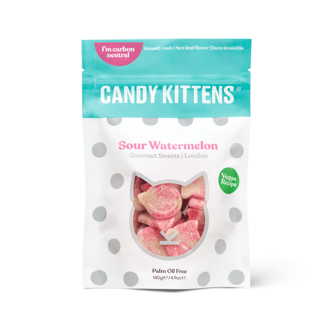 Belgium's Chocolate Source Candy Candy Kittens Sour Watermelon, 140g. / 4.9 oz.