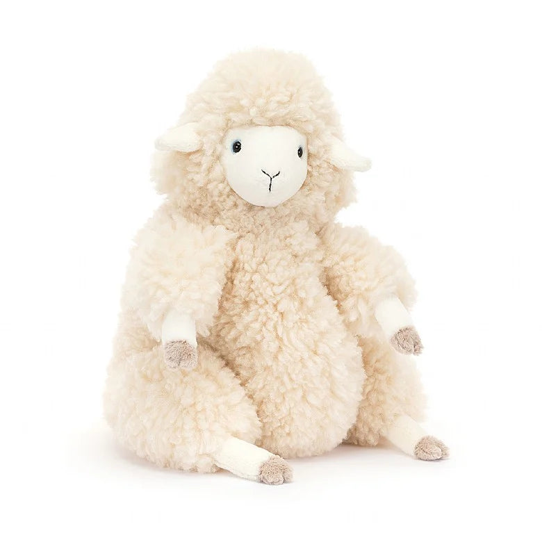 front angled view of bibbly bobbly sheep