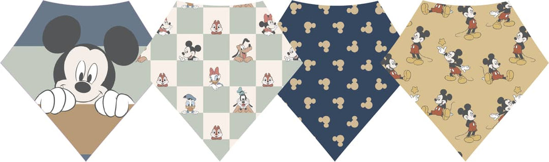 Mickey Mouse and Friends Bandana Bib Set - Copper Pearl